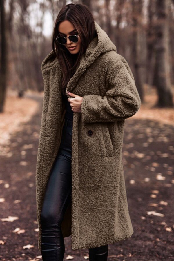 Elegant Long Coat Woman Ladies