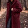 Elegant Long Coat Woman Ladies