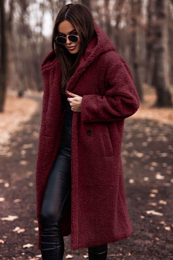 Elegant Long Coat Woman Ladies