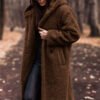 Elegant Long Coat Woman Ladies