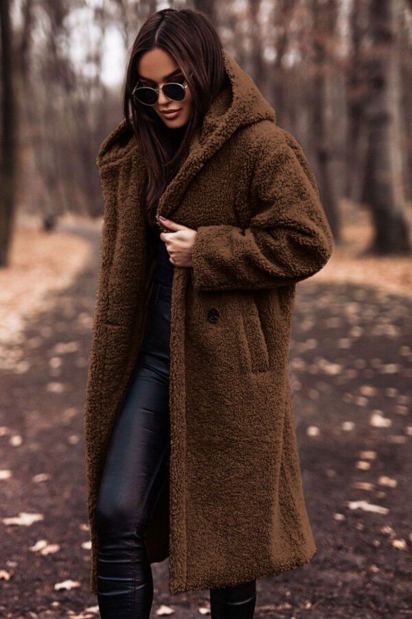 Elegant Long Coat Woman Ladies