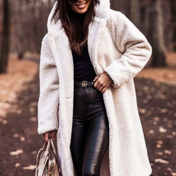 Elegant Long Coat Woman Ladies