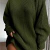 Women's Turtleneck Sweater Dress – Long Sleeve Winter Knit