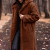 Elegant Long Coat Woman Ladies