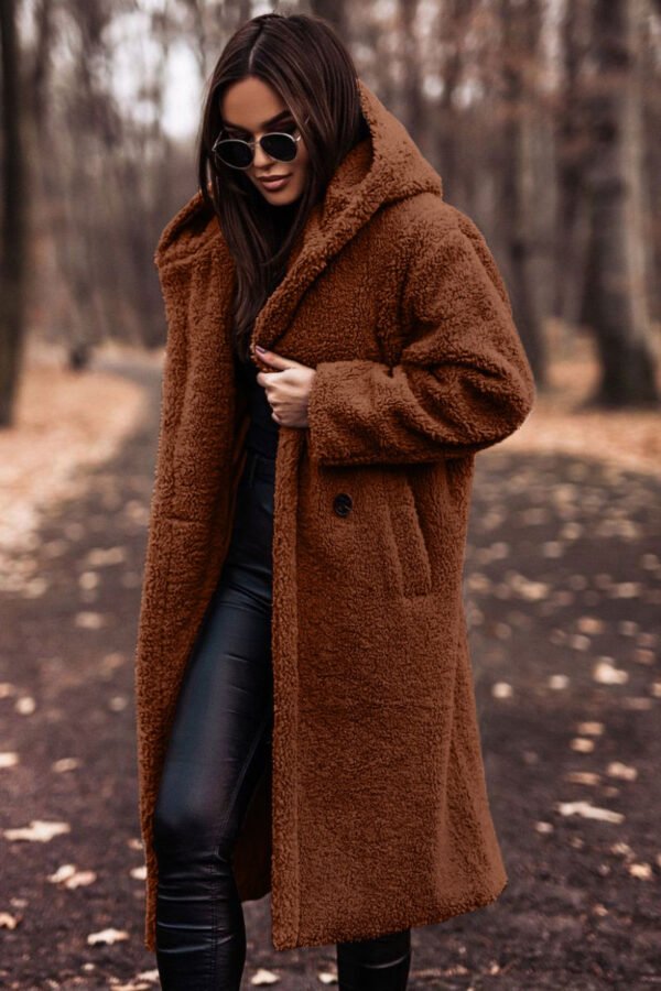 Elegant Long Coat Woman Ladies