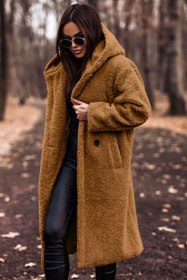 Elegant Long Coat Woman Ladies